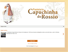 Tablet Screenshot of pastelariacapuchinha.com